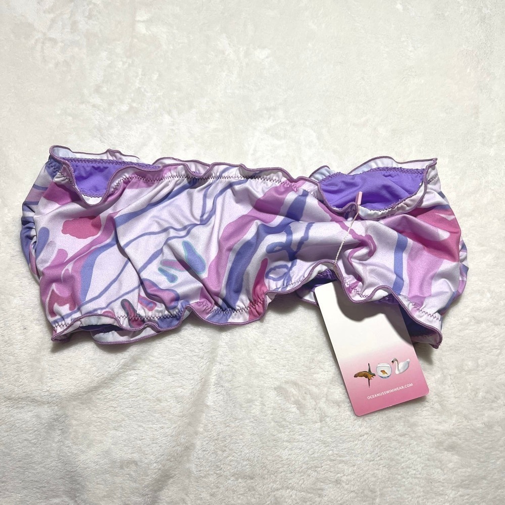 Purple and Pink Ruffle Bikini Set - Picture 3 of 9